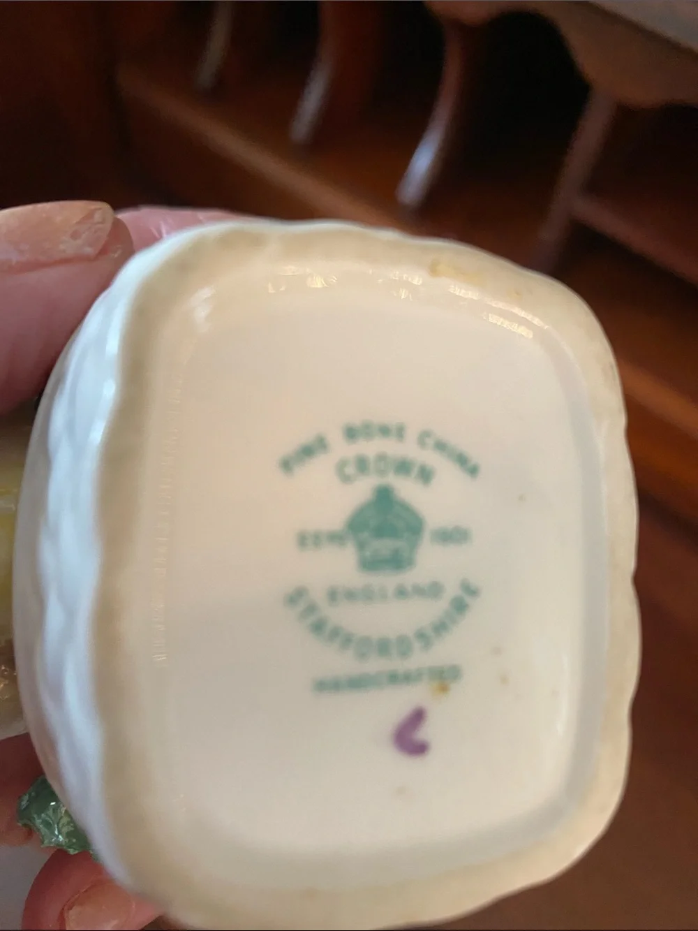 Staffordshire delicate hand